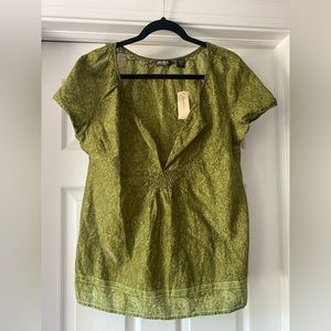 Eddie Bauer short sleeves blouse size large NWT